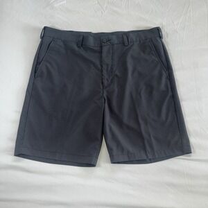 PGA Tour‎ Golf Shorts Plaid Black Blue Size 38